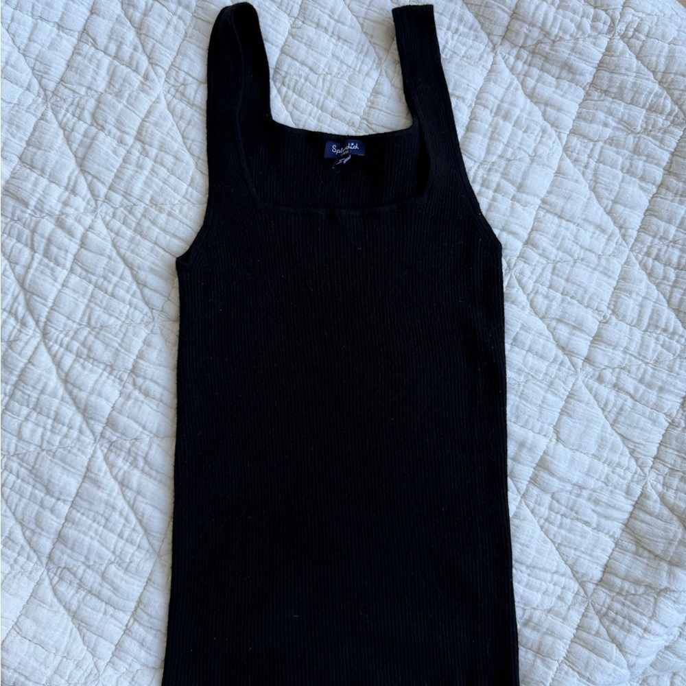 Splendid Sweater Tank Top - Black